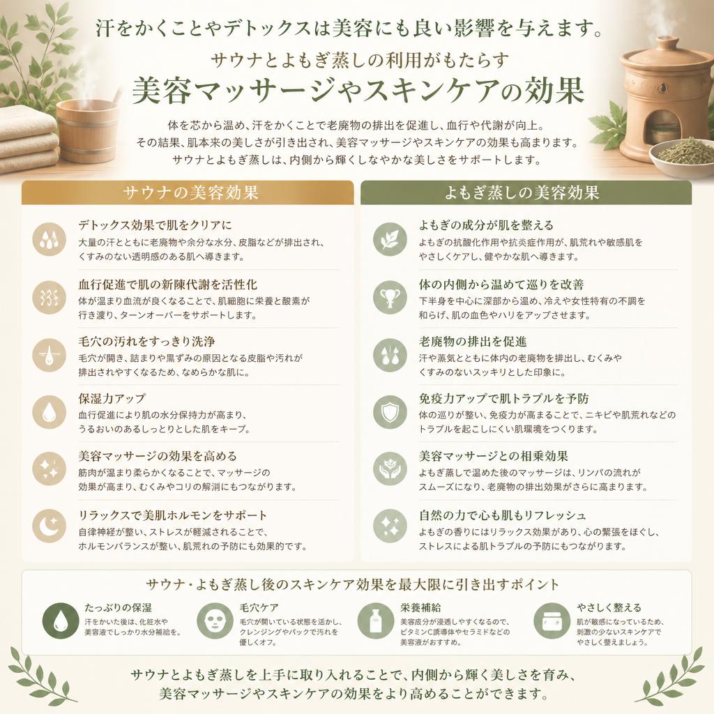 4. リラクゼーションと美容への相乗効果