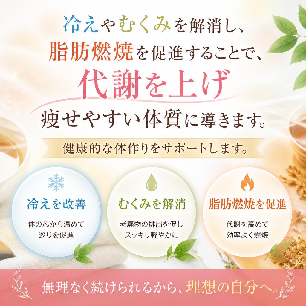 4. 体質改善で痩せやすい体へ