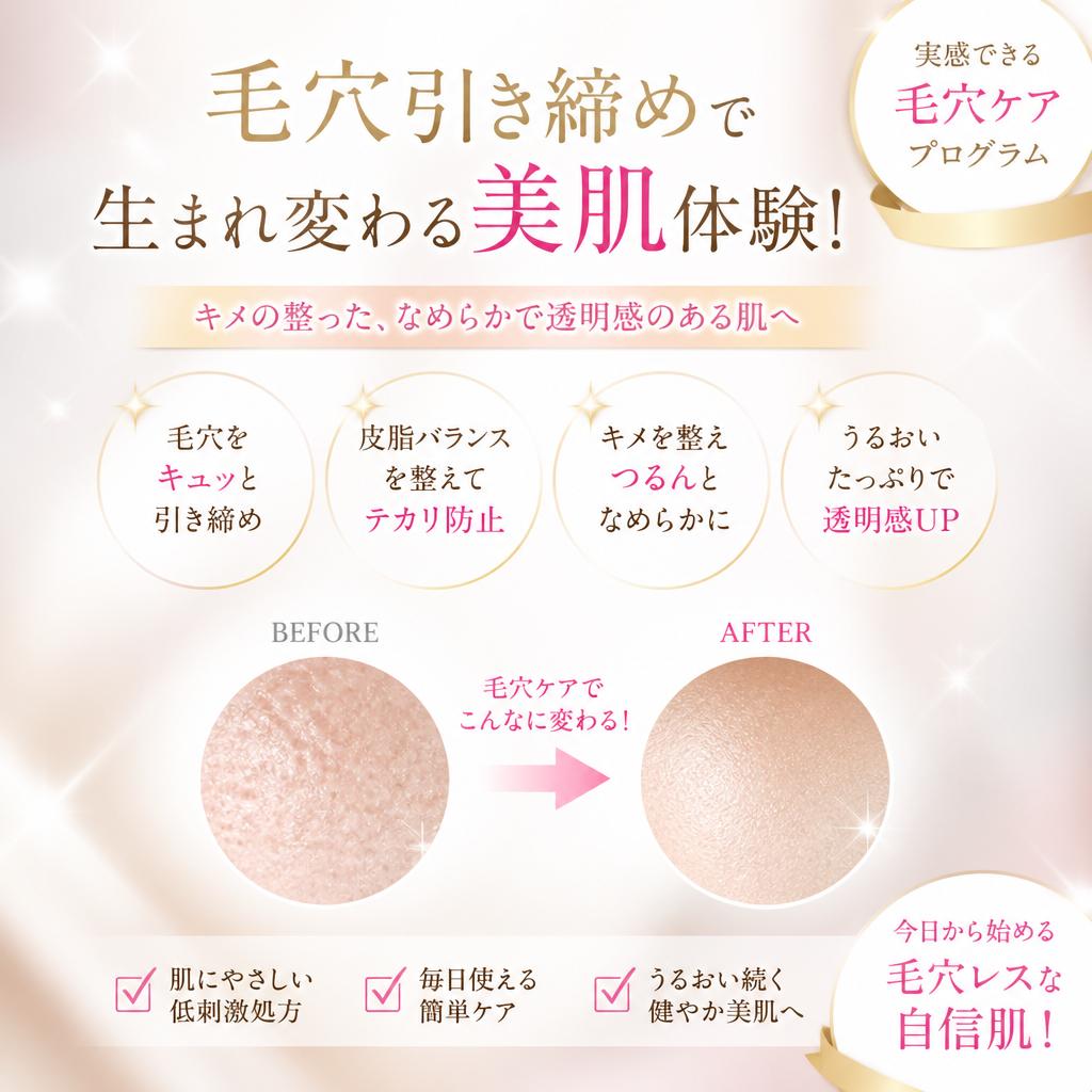 毛穴引き締めで生まれ変わる美肌体験！