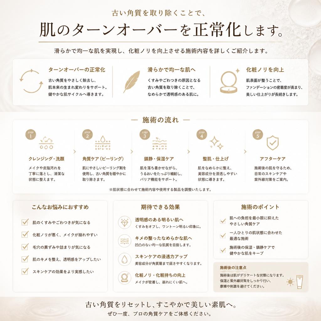 角質ケアで肌のターンオーバーを促進